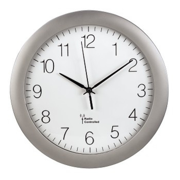 Hama PG-300 Quartz wall clock Круг Cеребряный, Белый