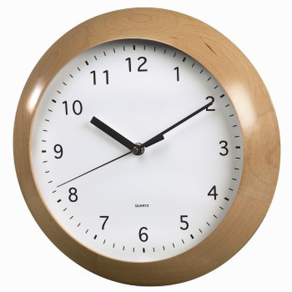Hama HG-300 Quartz wall clock Круг Белый, Деревянный