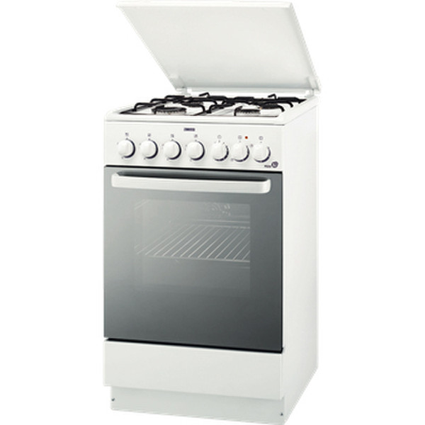 Zanussi ZCG560MW Freestanding Gas hob White cooker