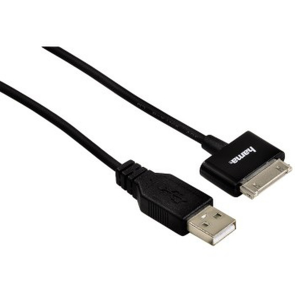 Hama 108168 1.5m USB A 10 pin Black mobile phone cable