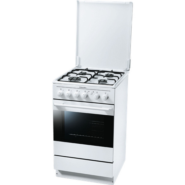 Electrolux EKG511110W Freestanding Gas hob White cooker