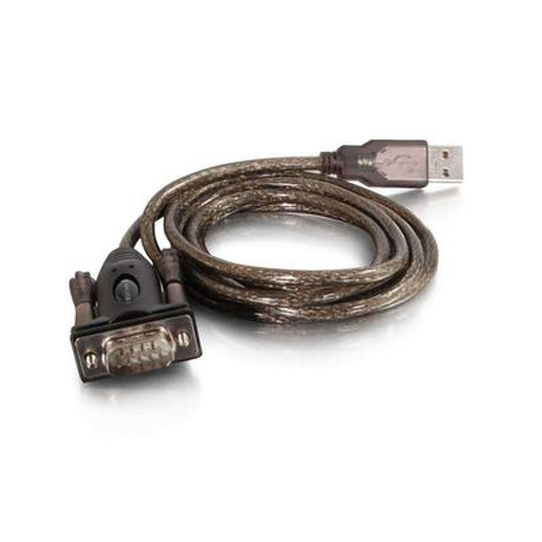 C2G 26887 1.5m USB DB9 Black serial cable