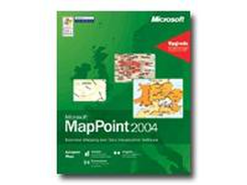 Microsoft MapPoint 2004 Win32 English Disk Kit Volume Licens