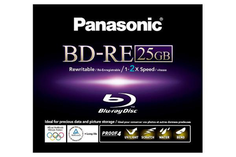 Panasonic LM-BE25WE чистые Blu-ray диски