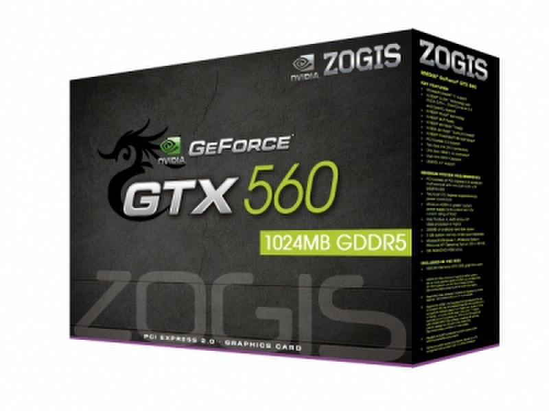 Zogis GeForce GTX 560 GeForce GTX 560 1ГБ GDDR5 видеокарта