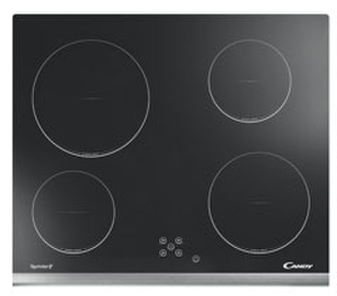 Candy CH 64 X Eingebaut Ceramic hob Schwarz, Edelstahl