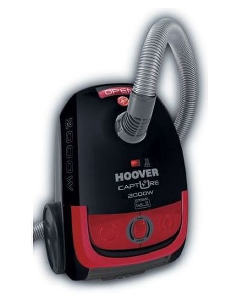 Hoover TCP2010 011 Цилиндрический пылесос 2.3л 2000Вт Черный, Красный пылесос