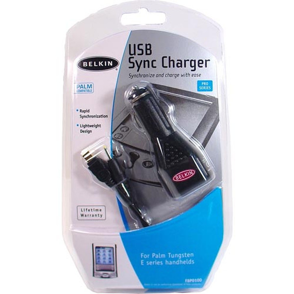 Belkin USB Sync Charger for Palm™ Tungsten E Black mobile device charger
