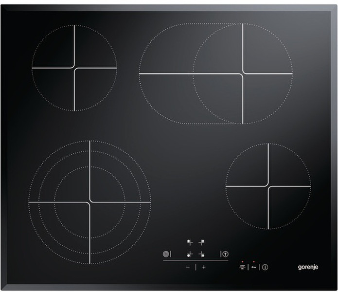 Gorenje ECT680AC Встроенный Ceramic hob Черный плита