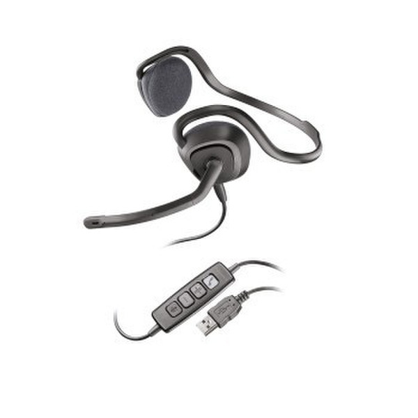 Plantronics AUDIO 648 USB Binaural Nackenband Schwarz Headset