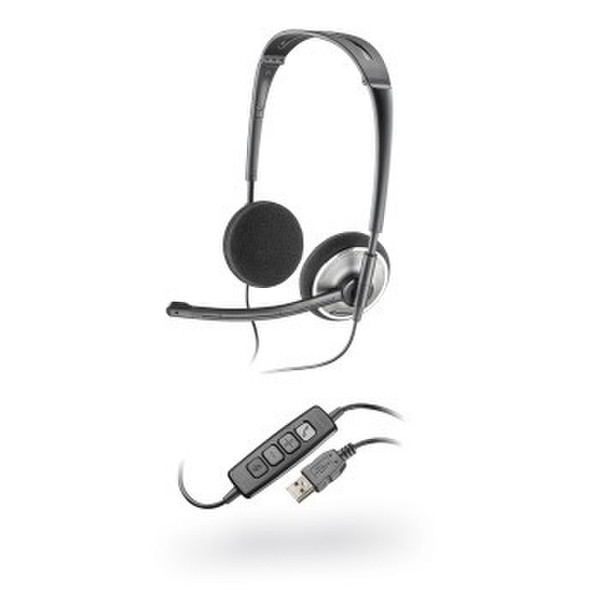 Plantronics AUDIO 478 USB Binaural Kopfband Schwarz Headset