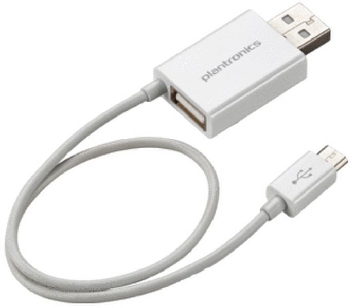 Plantronics 87090-02 USB A Белый кабель USB