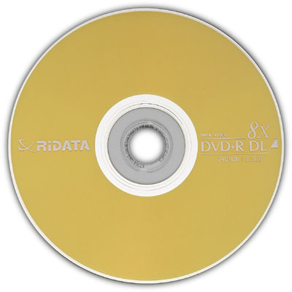 Ridata DVD+R DL, 8x, 8.5GB, 25pcs 8.5GB DVD+R DL 25pc(s)
