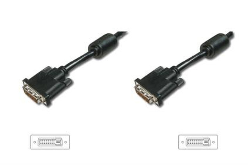 ASSMANN Electronic AK-320101-020-S 2m DVI-D DVI-D Schwarz DVI-Kabel