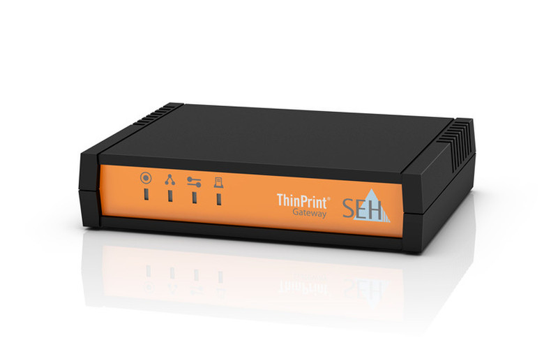SEH TPG-25 Ethernet LAN Черный, Оранжевый сервер печати