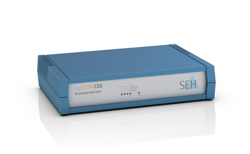 SEH myUTN-130 Ethernet LAN Blue,White print server