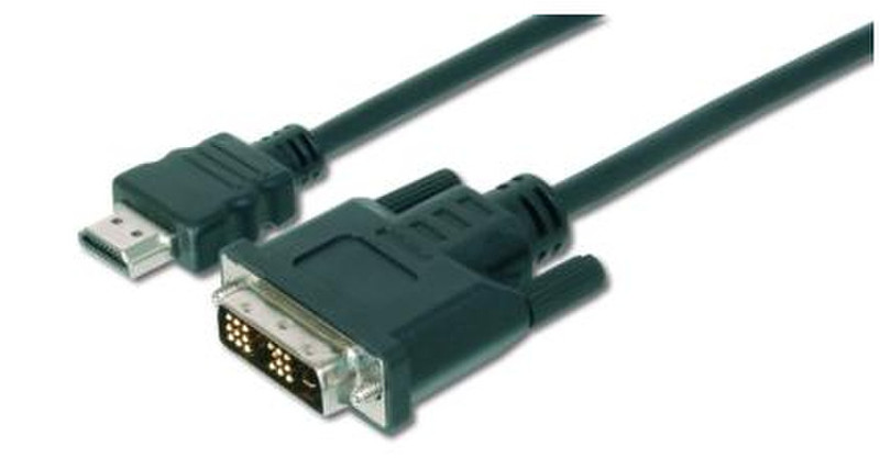 ASSMANN Electronic AK-330300-030-S 3m HDMI DVI-D Black video cable adapter