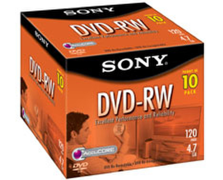 Sony 10 x DVD-RW 2x Media 4.7GB 4.7ГБ DVD-RW 10шт