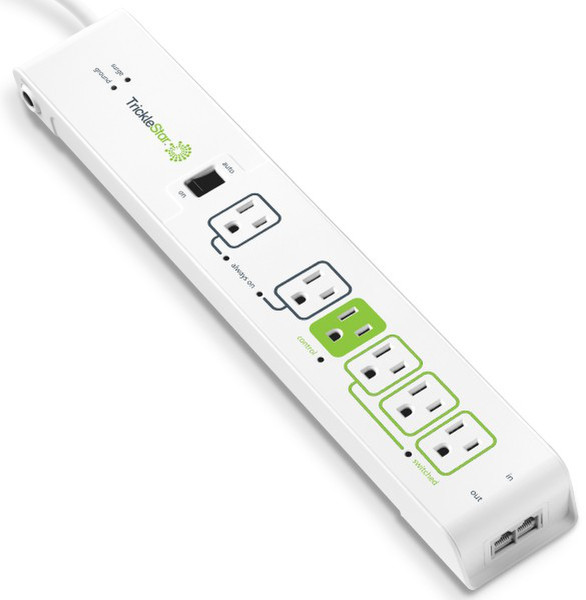 TrickleStar 180SS-US-6XD 6AC outlet(s) 120V 1.8m White surge protector