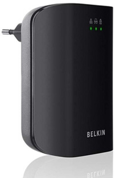 Belkin F5D4081CRAV 200Мбит/с Подключение Ethernet Черный 1шт PowerLine network adapter