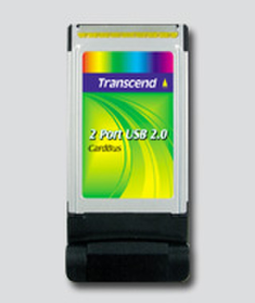 Transcend USB 2.0 2-Port CardBus Schnittstellenkarte/Adapter