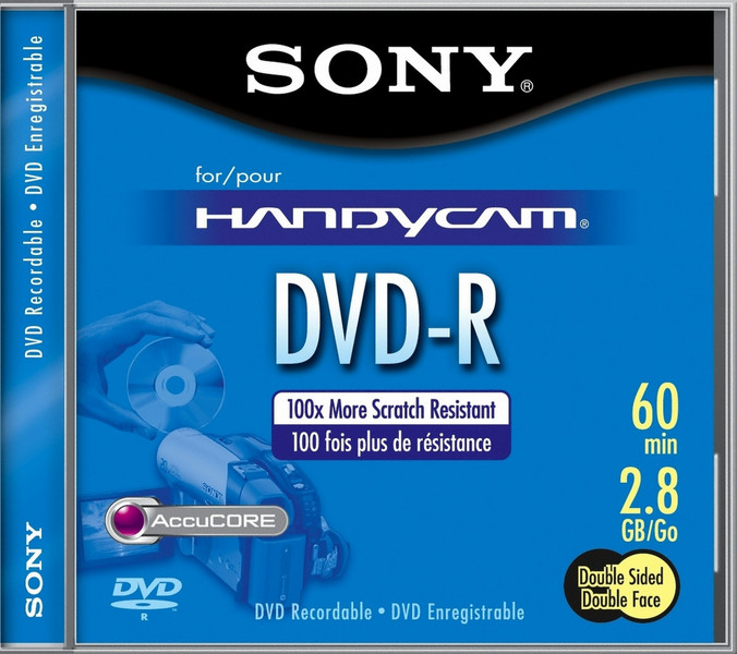 Sony 2.8GB DVD-R Double Sided Media 80mm