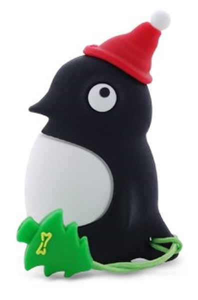 Fruitshop International Santa Penguin Driver 4GB USB 2.0 Type-A Black USB flash drive