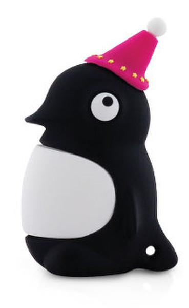 Fruitshop International Party Penguin Driver 8GB USB 2.0 Type-A Black USB flash drive