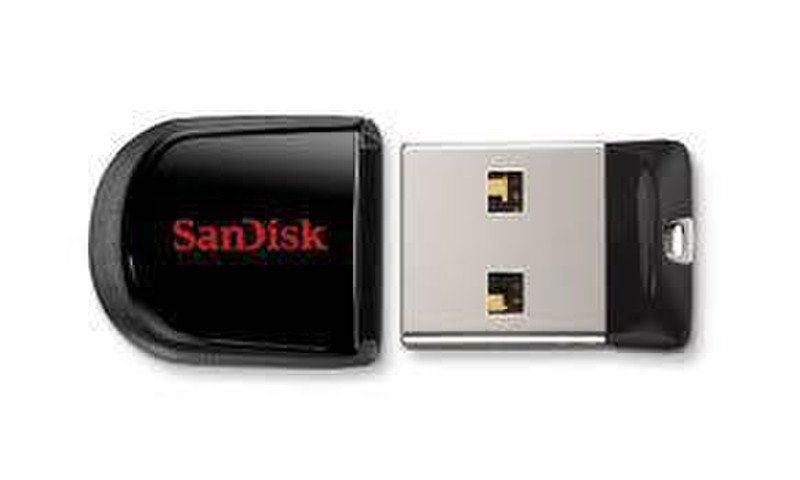 Sandisk Cruzer Fit 16GB 16ГБ USB 2.0 Type-A Черный USB флеш накопитель