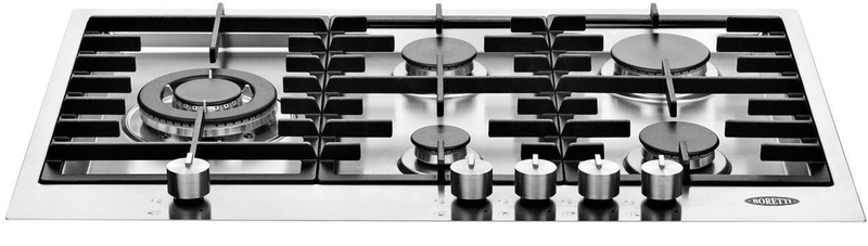 Boretti BGVI-75 IX built-in Gas Black,Stainless steel hob