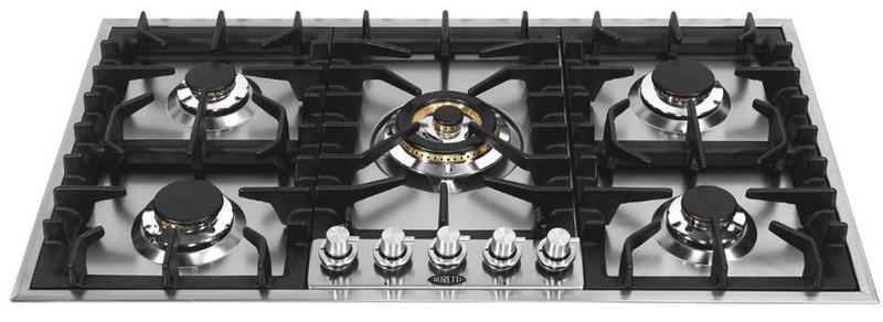 Boretti GK-905 IX built-in Gas Black,Stainless steel hob