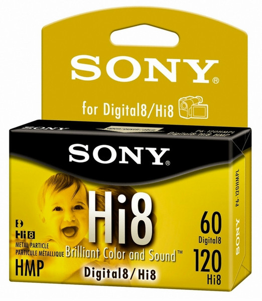 Sony Hi8 120 min Metal 1-Pack Hi8 чистая видеокассета