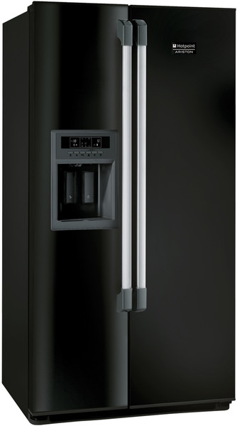 Hotpoint MSZ 926 NDF/HA freestanding A+ Black side-by-side refrigerator