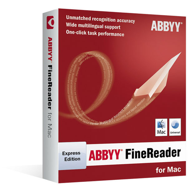 Avanquest ABBYY FineReader Express Edition, 1u, DVD, BOX, MAC, ITA