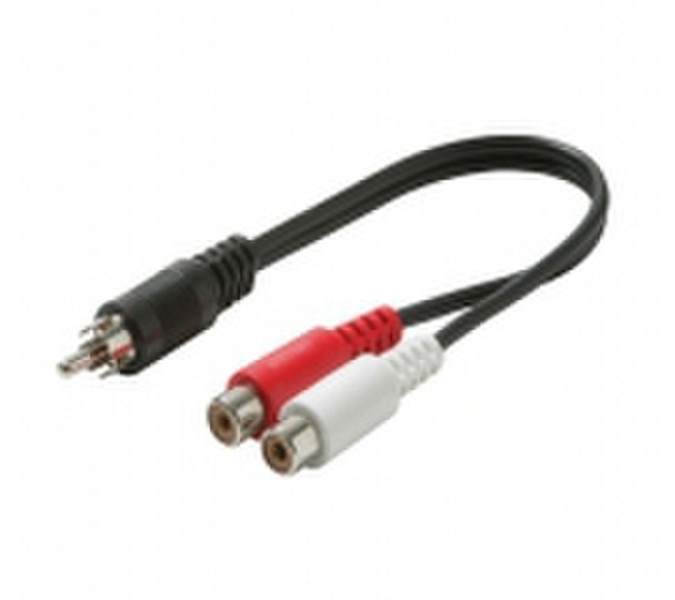 Steren 255-010 0.15м RCA 2 x RCA Черный, Красный, Белый аудио кабель