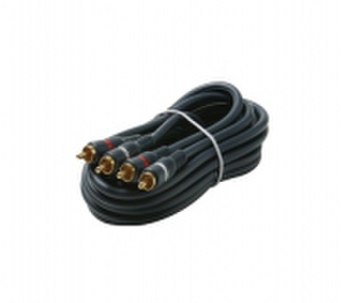 Steren 254-215BL 1.83м 2 x RCA 2 x RCA Черный аудио кабель
