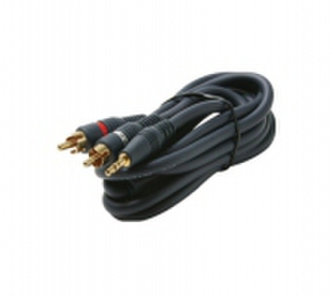 Steren 254-045 1.83м 3.5mm 2 x RCA Черный аудио кабель