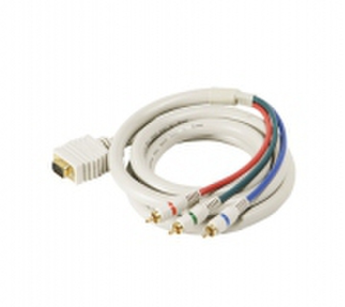 Steren 253-525IV 7.62m VGA (D-Sub) 3 x RCA Ivory