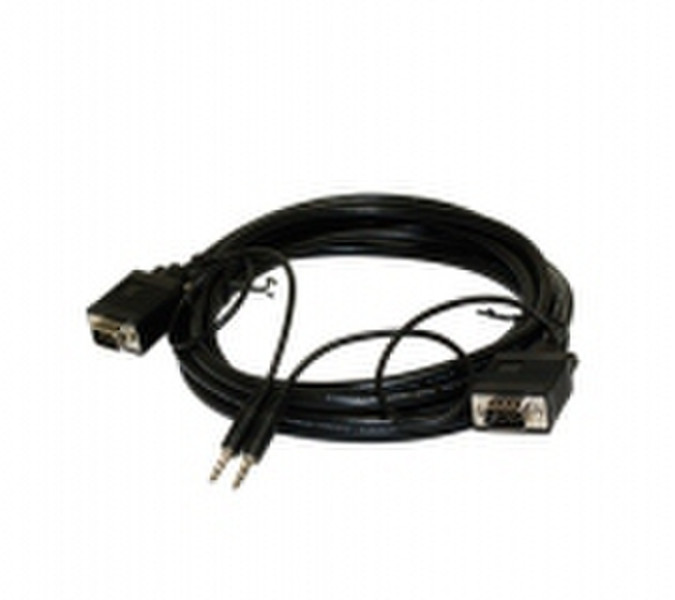 Steren 253-212BK 3.66m VGA (D-Sub) VGA (D-Sub) + 3.5mm Black