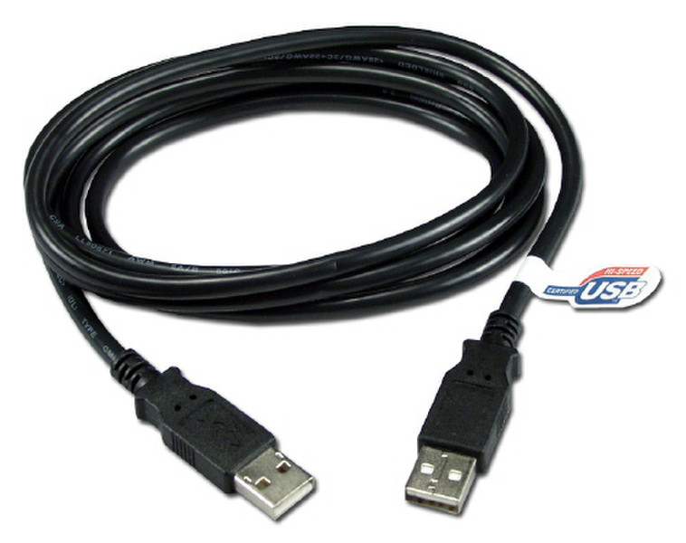 QVS CC2208C-15 4.57м USB A USB A Черный кабель USB