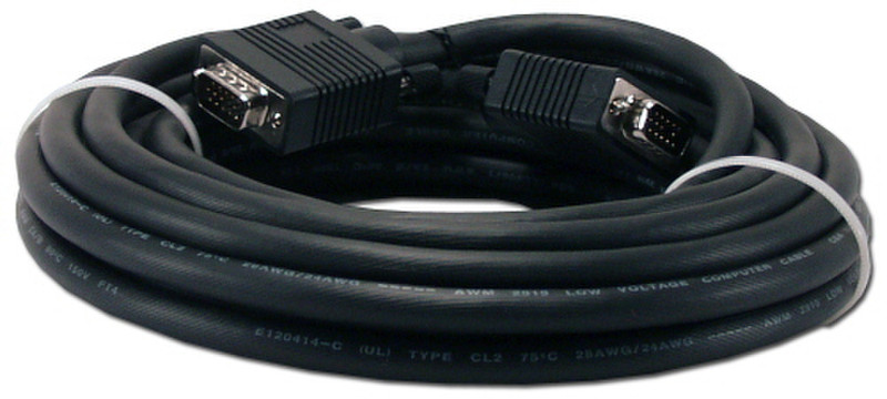 QVS CC388B-25 7.62m VGA (D-Sub) VGA (D-Sub) Black