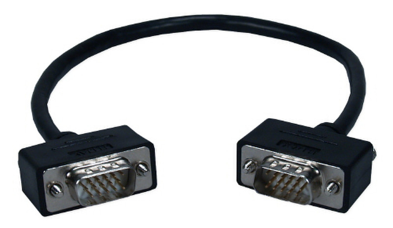 QVS CC388M1-01 0.3m VGA (D-Sub) VGA (D-Sub) Schwarz VGA-Kabel