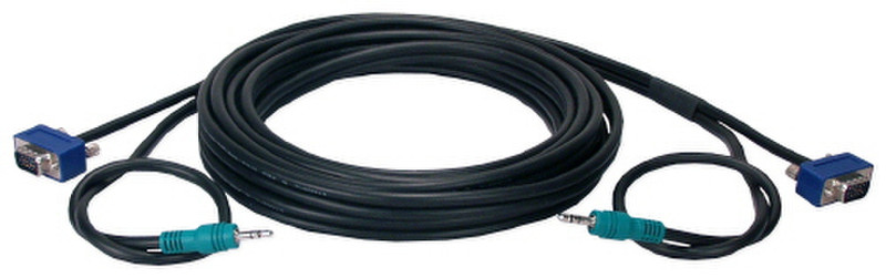 QVS CC388MA-06 1.82m VGA (D-Sub) + 3.5mm VGA (D-Sub) + 3.5mm Schwarz VGA-Kabel