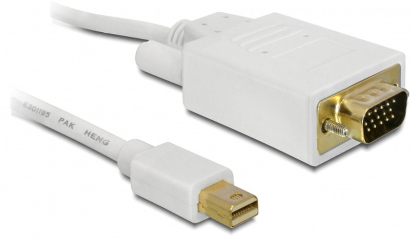 DeLOCK 2m mini DP/VGA 2m VGA (D-Sub) White