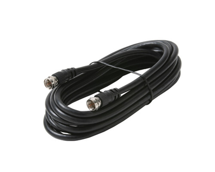 Steren 205-000BK 0.3м F-Type F-Type Черный коаксиальный кабель