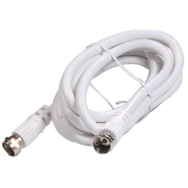 Steren 205-010WH 0.91м F-Type F-Type Белый коаксиальный кабель