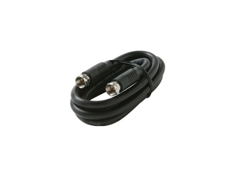 Steren 205-410BK 0.91м F-Type F-Type Черный коаксиальный кабель
