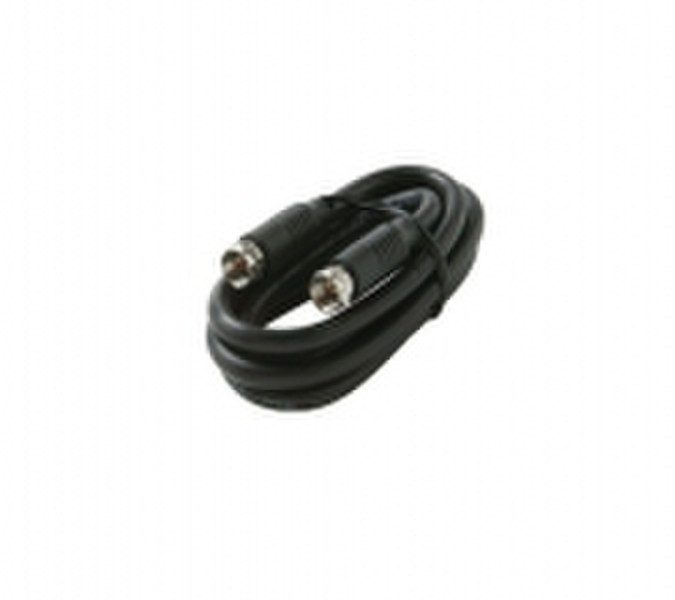 Steren 205-950BK 45.72m F F Black coaxial cable