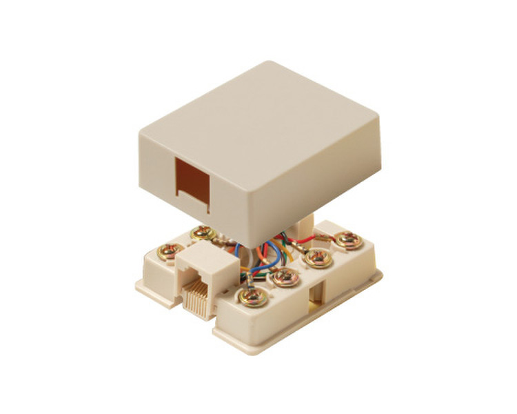 Steren 300-145 Ivory outlet box