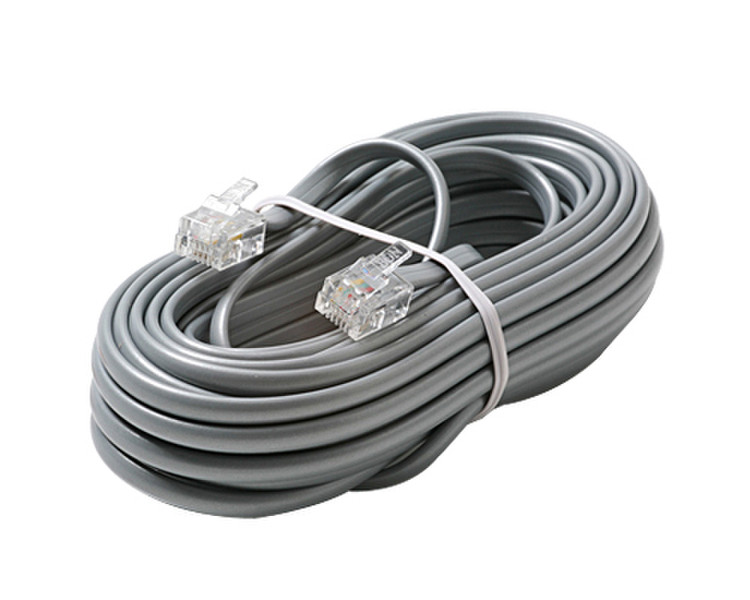 Steren 304-025SL 7.62m Silver telephony cable